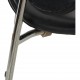 Arne Jacobsen 3208 Lilje stol i sort læder