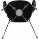 Arne Jacobsen 3208 Lilje stol i sort læder