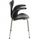 Arne Jacobsen 3208 Lilje stol i sort læder