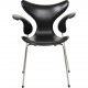 Arne Jacobsen 3208 Lilje stol i sort læder