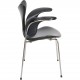 Arne Jacobsen 3208 Lilje stol i sort læder