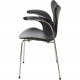 Arne Jacobsen 3208 Lilje stol i sort læder