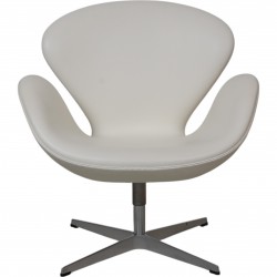 Arne Jacobsen Swan chair in white Aura leather 2011