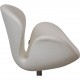 Arne Jacobsen Svanestol i hvidt Aura læder 2011