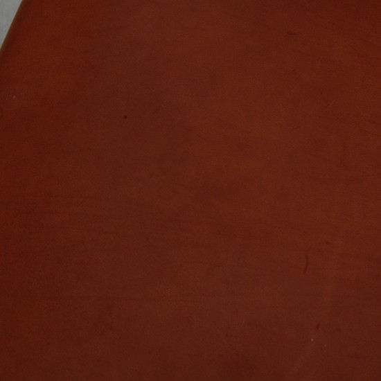 Arne Jacobsen høj Svanestol i patineret cognac anilin læder