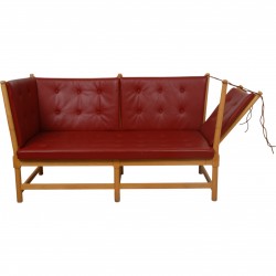 Børge Mogensen tremme sofa i rødt læder