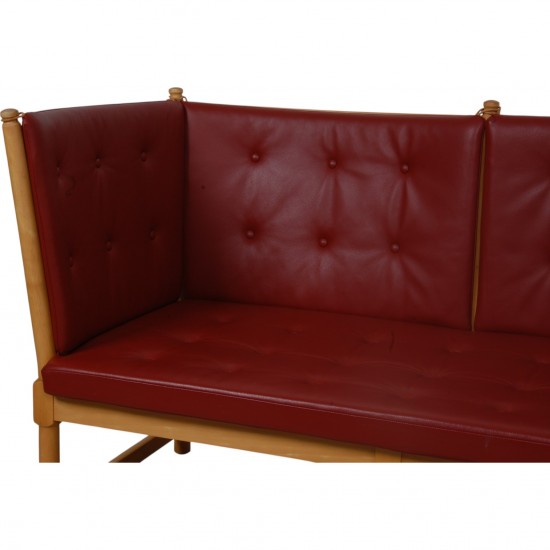 Børge Mogensen tremme sofa i rødt læder