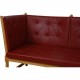 Børge Mogensen tremme sofa i rødt læder