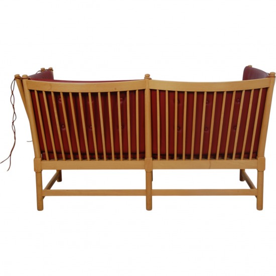 Børge Mogensen tremme sofa i rødt læder