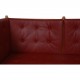 Børge Mogensen tremme sofa i rødt læder