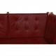 Børge Mogensen tremme sofa i rødt læder
