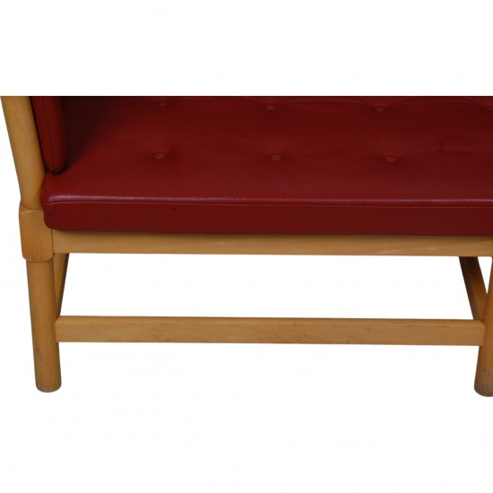 Børge Mogensen tremme sofa i rødt læder