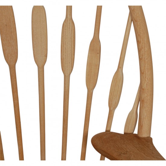 Hans Wegner Påfuglestol af ask og teak