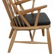 Hans Wegner Påfuglestol af ask og teak