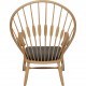 Hans Wegner Påfuglestol af ask og teak