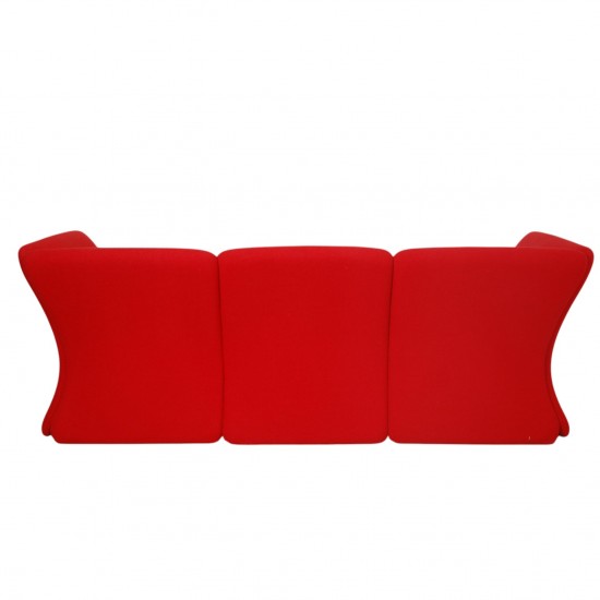 Nanna Ditzel Modial Sofa i rød Hallingdal stof