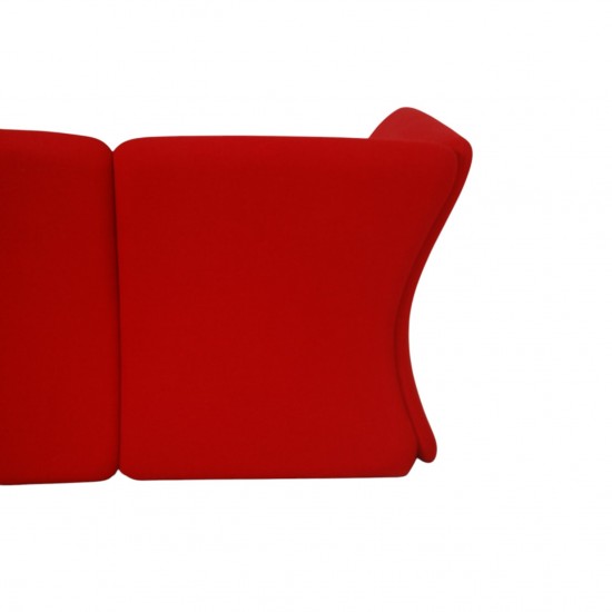 Nanna Ditzel Modial Sofa i rød Hallingdal stof