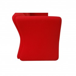 Nanna Ditzel Modial Sofa i rød Hallingdal stof