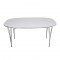 Piet Hein hvid super ellipse bord med tillægsplader 100x150-250Cm