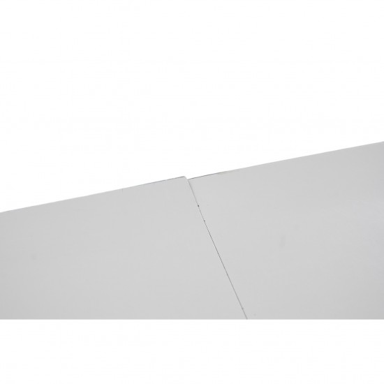 Piet Hein hvid super ellipse bord med tillægsplader 100x150-250Cm
