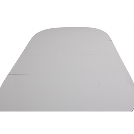 Piet Hein hvid super ellipse bord med tillægsplader 100x150-250Cm