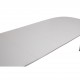 Piet Hein hvid super ellipse bord med tillægsplader 100x150-250Cm