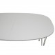 Piet Hein hvid super ellipse bord med tillægsplader 100x150-250Cm