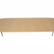 Piet Hein Super ellipse bord af bøg med udtræk 100x150-250Cm