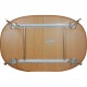 Piet Hein Super ellipse bord af bøg med udtræk 100x150-250Cm
