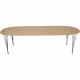 Piet Hein Super ellipse bord af bøg med udtræk 100x150-250Cm