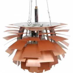 Poul Henningsen kobber Kogle lampe 48 Cm