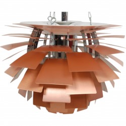 Poul Henningsen kobber Kogle lampe 48 Cm