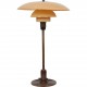 Poul Henningsen PH3/2 bordlampe med rosa opal glas