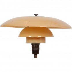 Poul Henningsen PH3/2 table lamp with rosa glass shades