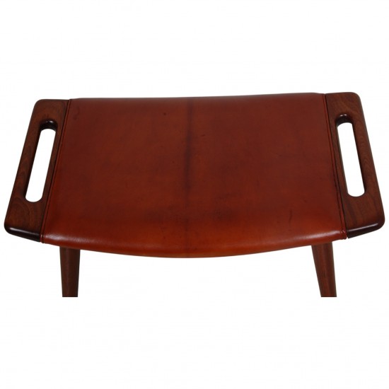 Hans Wegner Bamse skammel af mahogni