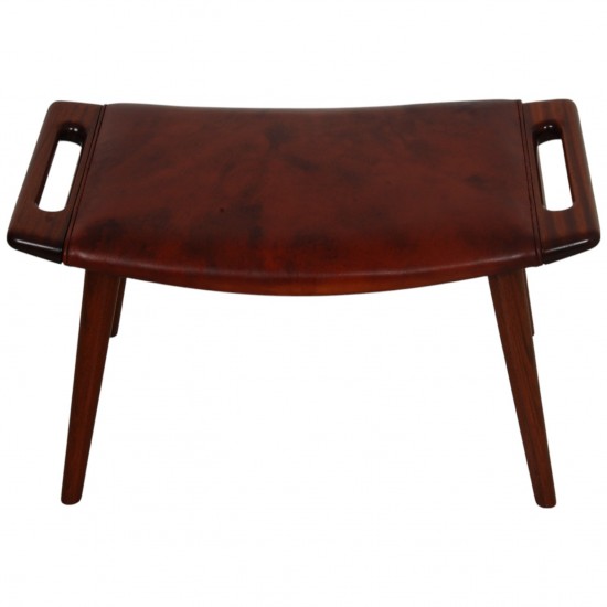 Hans Wegner Bamse skammel af mahogni