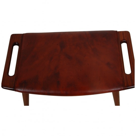 Hans Wegner Bamse skammel af mahogni