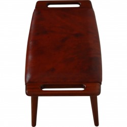 Hans Wegner Papa bear footstool of mahogany