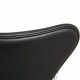 Arne Jacobsen 3217 Syver kontorstol i sort Essential læder