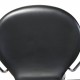 Arne Jacobsen 3217 Syver kontorstol i sort Essential læder
