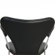 Arne Jacobsen 3217 Syver kontorstol i sort Essential læder