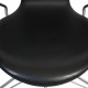 Arne Jacobsen 3217 Syver kontorstol i sort Essential læder