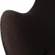 Arne Jacobsen Ægget stol i sort stof 2012
