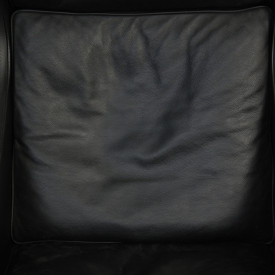 Børge Mogensen 2204 Øreklapstol i sort læder