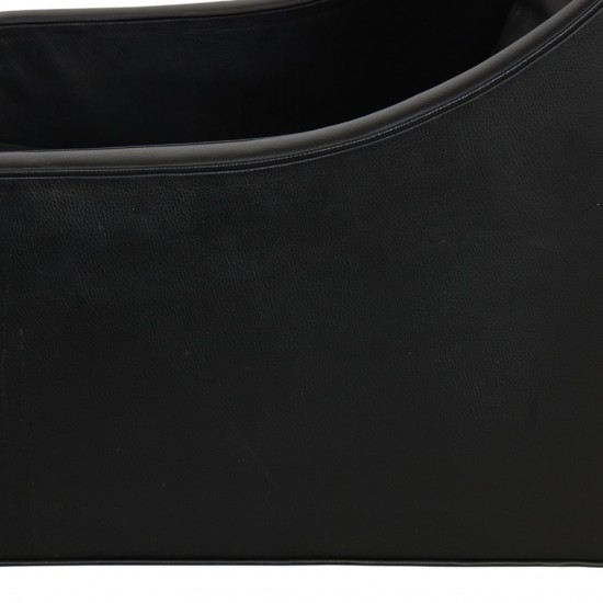 Børge Mogensen 2204 Øreklapstol i sort læder