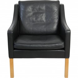 Børge Mogensen 2207 lænestol i sort læder