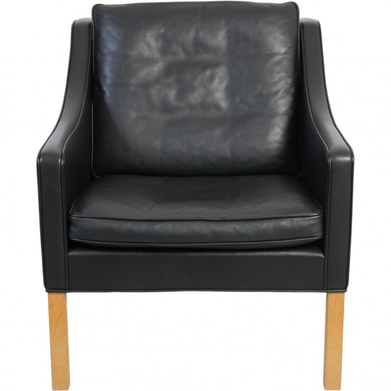 Børge Mogensen 2207 lænestol i sort læder