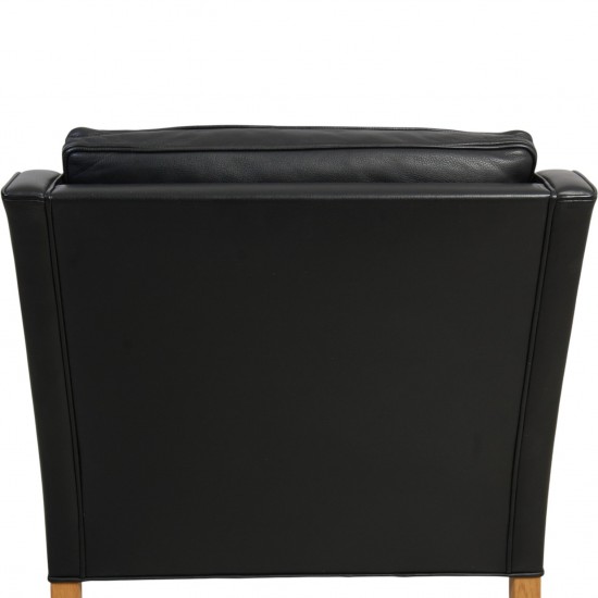 Børge Mogensen 2207 lænestol i sort læder