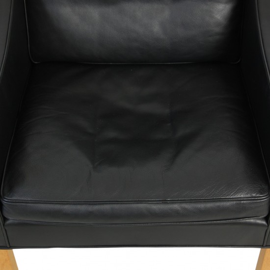 Børge Mogensen 2207 lænestol i sort læder