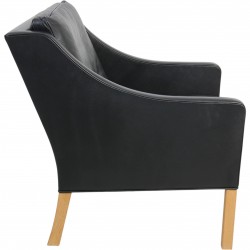 Børge Mogensen 2207 lænestol i sort læder